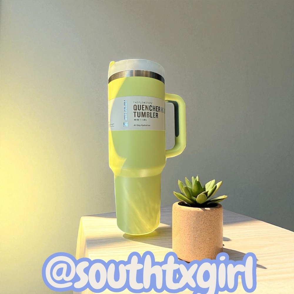 Stanley Flowstate Tumbler in line green 40 ounce new in box